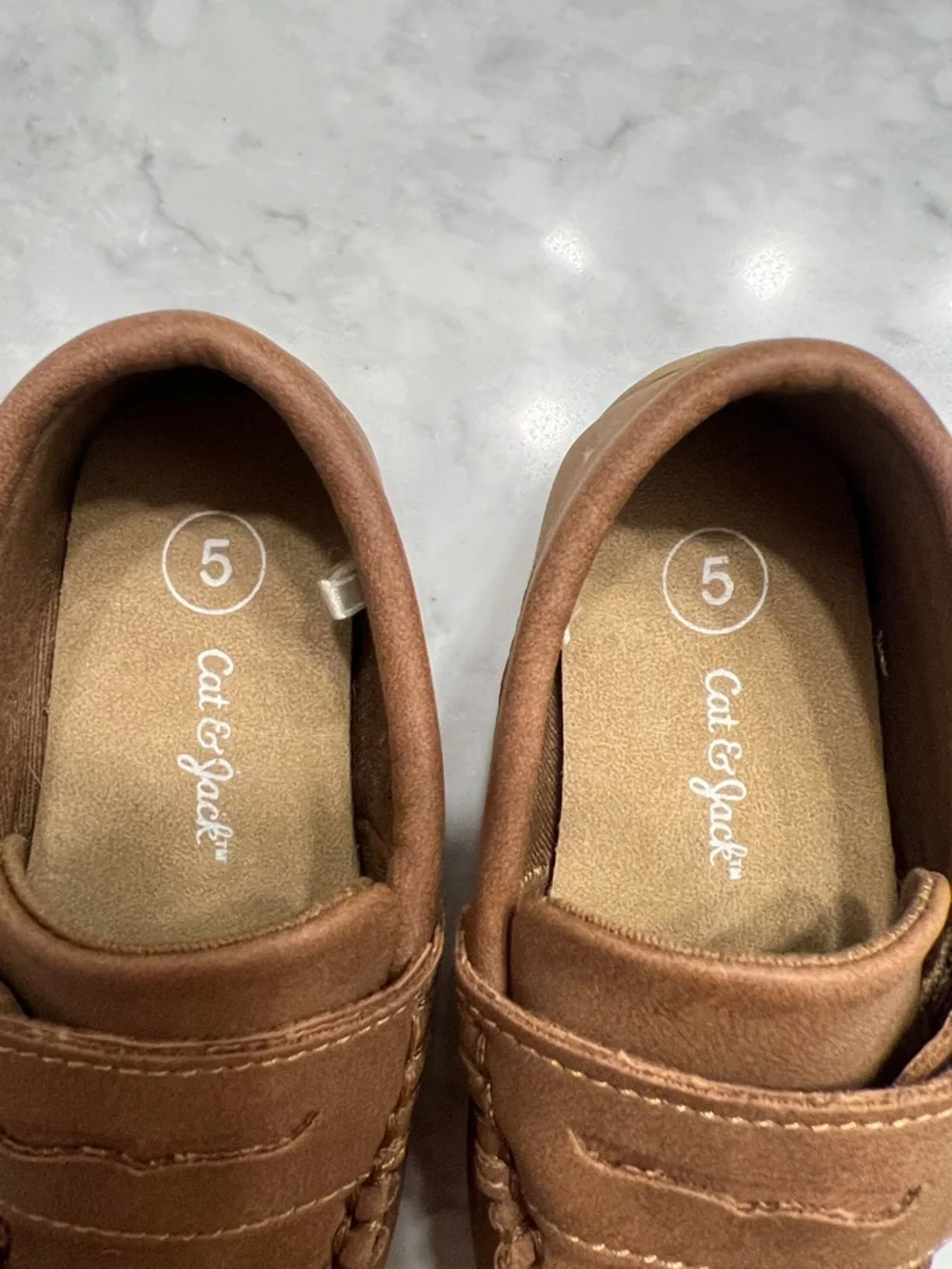 Cat & Jack Tan Brown Kids Moccasin Loafers